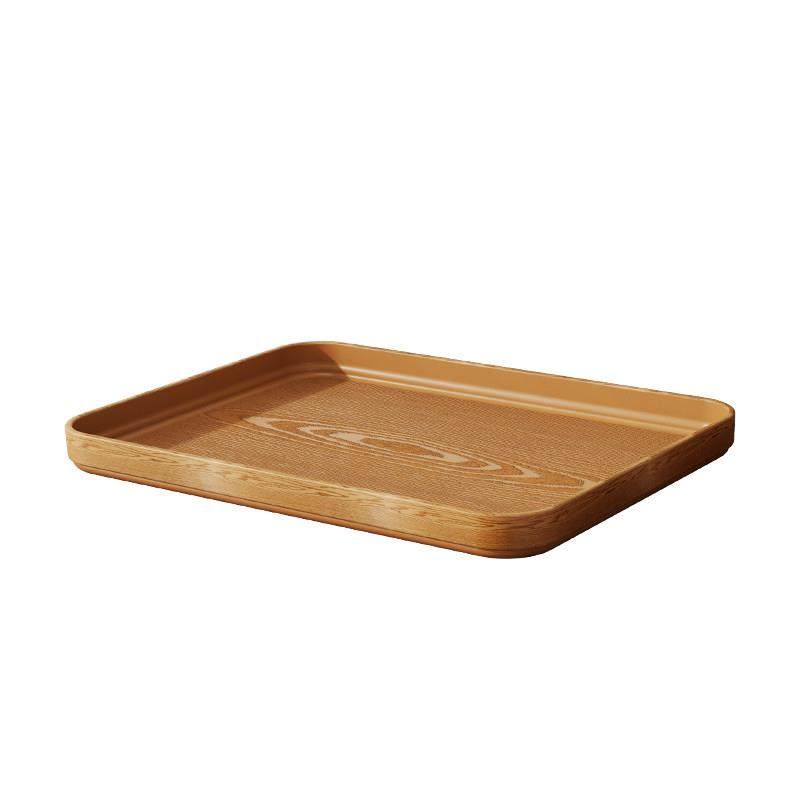 仿木纹托盘长方形家用水杯茶杯收纳茶盘商用咖啡厅餐盘面包蛋糕盘,淘宝优惠券,粉丝福利购,淘宝优惠卷