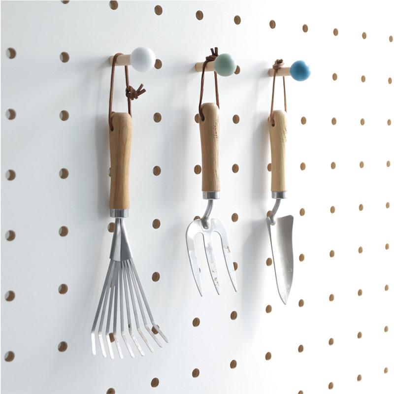 Hole board large hole accessories colorful match sticks facial makeup stick smiley face hook accessories hanging rod decoration