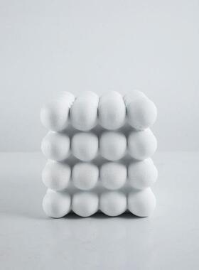 GD-A1078简约现代树蓝色多球立方摆件样板房间几客厅茶桌面脂饰摆