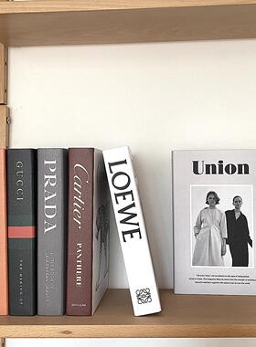 ins风简约英文装饰假书时尚人物杂志彷真书民宿工作室摆件道具模