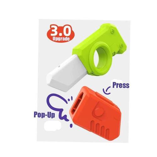 Upgrade Fidget Toys 3D Printing Carrot Knife Gun Sensory Fid - 图3