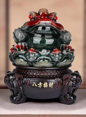 招财金蟾摆件大号三足蟾蜍开业礼品金蝉店铺办公室收银台装饰品