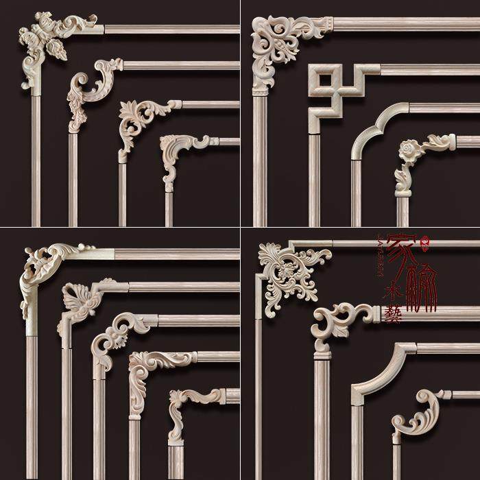 东阳木雕实木线条半圆指甲柜门线木雕背景墙线实木木线条装饰线条,淘宝优惠券,粉丝福利购,淘宝优惠卷