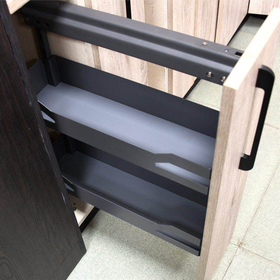 橱柜极窄调味篮冰箱柜超窄夹缝置物架侧拉篮加深厨房高深拉篮,淘宝优惠券,粉丝福利购,淘宝优惠卷