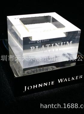 创意发光酒架 亚克力冰块酒展示架酒吧酒陈列架 夜场发光酒展架