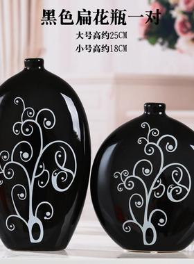 高档花瓶摆陶瓷创意家居简设现代约工艺件品房间客厅玄关酒柜摆装