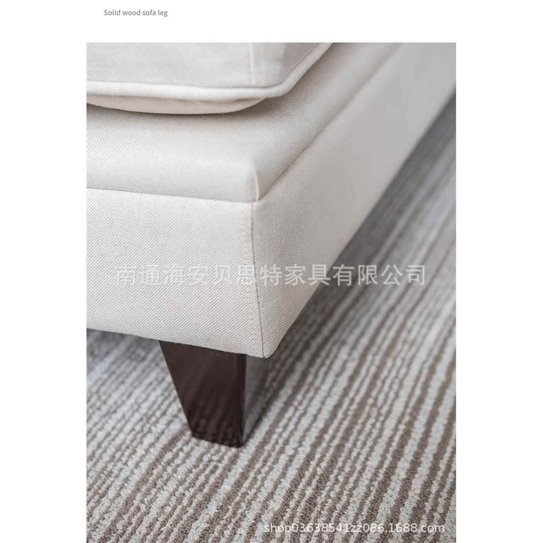 American modern minimalist living room three-person sofa combination fully equipped removable and washable small apartment fabric sofa down sofa