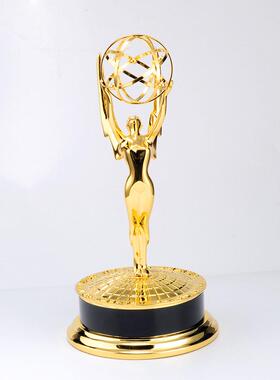 创意合金奖杯金属奖座39CM1:1艾美奖大赛奖杯企业颁奖奖杯厂家