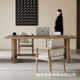 Double reading large board study full length table solid wood study desk workbench home Nordic living room simple large