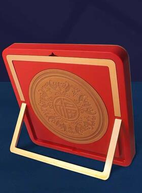 端午节金山银山国潮文创摆件金中24.5.6式箔画客厅商玄关礼物纪念