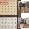 Perforated board manufacturer medium fiber density board wooden punched mesh veneer multi-hole perforated board decorative sound insulation board wall panel