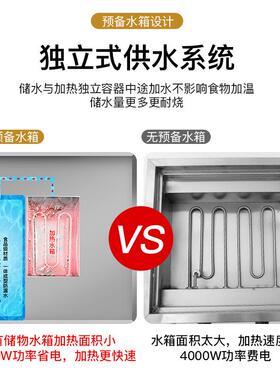 四孔台式蒸包炉商用广式点心保温蒸炉酒店自助餐厅蒸包子机电蒸炉
