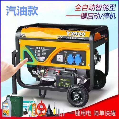 工户外小型便携式发电机3K5KWW6KWKW10KW家用业8汽油发电机组 - 图1