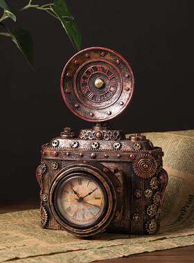 欧式复古7111照相机面橱窗桌面装饰脂拍摆件老式相机影视店摄道树