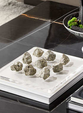 新中式亚克力棋盘摆件别墅民宿茶室桌面设计师艺术摆设品创意