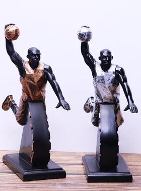 新款直销球星科比奖杯手办创意树脂扣篮摆件办公室桌面装饰送男友