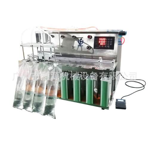 沙棘汁果汁饮料小型半自动气动灌装机吸嘴袋液体定量自动灌装设备 - 图3