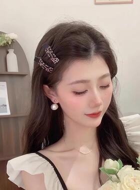 Korean-style colorful rhinestone side clip for bangs, exudin