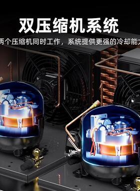 商用六门冷冻柜双温不锈钢餐饮店厨房冷冻锁鲜大容量冰柜商用冰箱