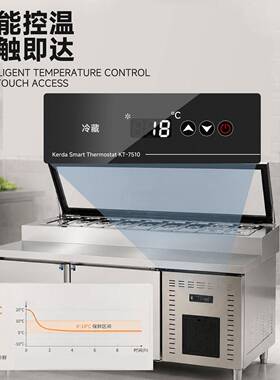 披萨台全店规划商用沙拉台冷藏柜保鲜展示柜风冷撒料台水果捞贴牌