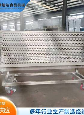 现货304不锈钢手推车运货车周转手拉车耐磨平板杀菌锅工具车