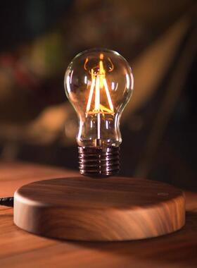 磁悬浮灯泡复古小夜灯悬挂创意家居摆件商务礼品可开票轻奢