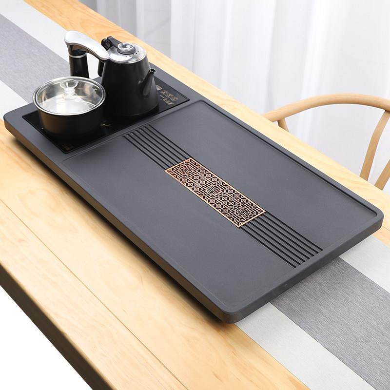 天然整块乌金石茶盘全自动一体茶具套装家用功夫电磁炉客厅大茶台,淘宝优惠券,粉丝福利购,淘宝优惠卷