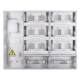 Single-item prepaid electricity metering box plastic multi-user single-phase 12-bit meter box real estate complete power distribution