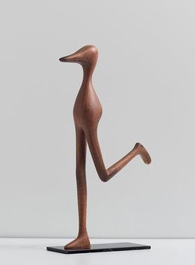 树脂蘑菇人物装饰摆饰抽象派高级感小众艺术饰品极简别墅名宿软装