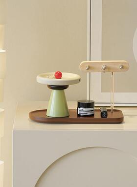 WOZOOM屋准简现代轻奢桌面件摆收纳架入玄户关钥匙托盘装饰TYOS66