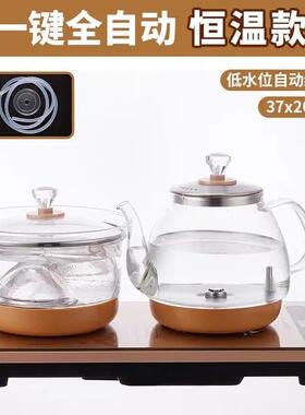 热卖千彩嵌入式(23)20x37茶桌全自动底部抽水加厚玻璃烧水煮 茶壶