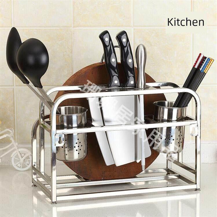 304 stainless steel chopstick barrel basket wall-mounted chopstick cage storage bucket drain kitchen household storage rack chopstick cage 88