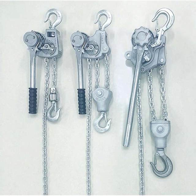 High-quality high-quality aluminum alloy hand wrench manual traction chain hoist portable wire tensioner power construction tool