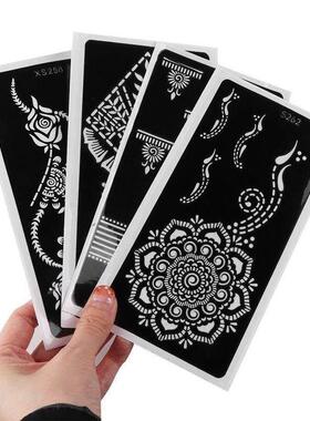 Fashion Henna Tattoo Stencil Temporary Hand Tattoos DIY Body