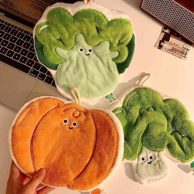 德国蔬菜擦手巾挂式可爱卫生间吸水速干毛巾手帕厨房搽抹布,淘宝优惠券,粉丝福利购,淘宝优惠卷