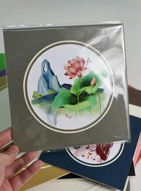 剪纸卡纸相框儿童画卡纸画框学生手工刻纸作品展示简易装裱画框