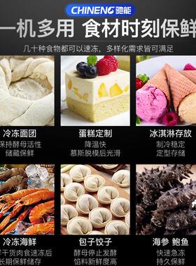 驰能插盘冷柜商用冷冻柜烘培慕斯包子饺子速冻柜风冷无霜冷冻冰箱