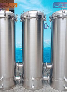 供应恩平市304精密过滤器家用井水工业水处理不锈钢立式过滤器
