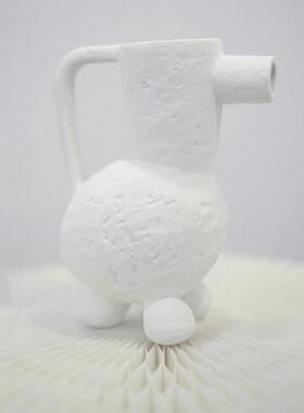 陶瓷花小马创意复古花器现简约多色家居装饰品干花插摆件