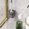 Light luxury toilet brush household no dead ends 2023 new bathroom wall-mounted cleaning brush plastic long-handled toilet brush