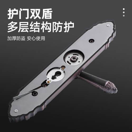 别墅大门农村自建房大门拉手入户门子母门进户门安全门防盗门把手 - 图2