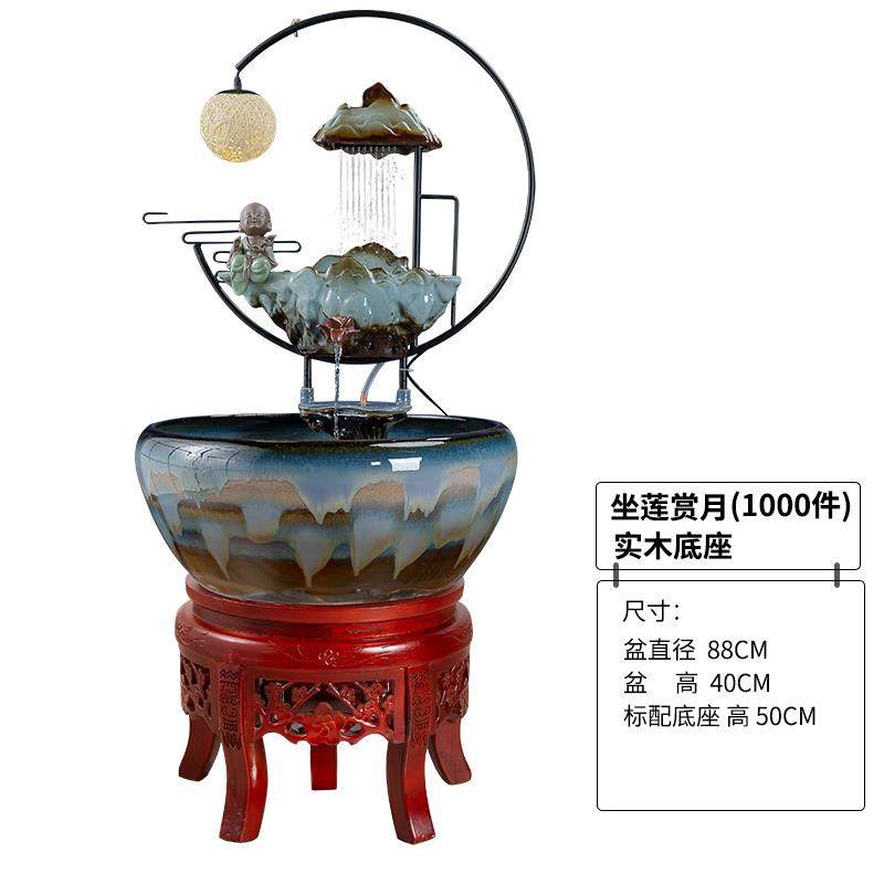 高档景德养镇陶瓷乌鱼缸仿古鱼盆特大龟睡莲碗莲盆荷缸家居客花厅,淘宝优惠券,粉丝福利购,淘宝优惠卷