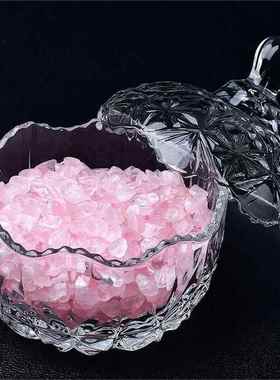 消磁石消磁碗天然水晶消磁石白紫粉黄水晶碎石摆件手炼饰品容器