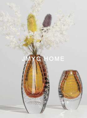 现代家品TB641167软装玻璃花软装饰器样板间客厅电视居柜餐桌花插