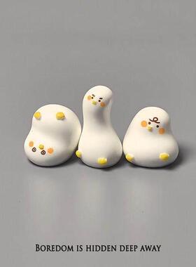 无聊瞭！胖胖鸭摆几个搞怪鸭情绪解压桌面治愈小动物摆件工位装饰