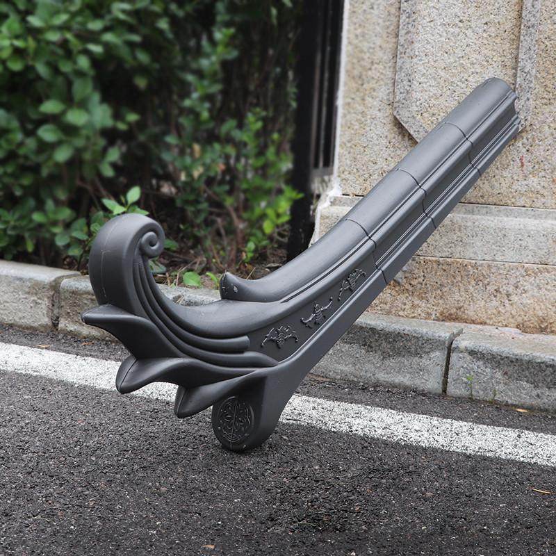 特大福到翘角40cm高屋檐配件塑料仿古瓦装饰配件树脂牛角翘凤尾翘,淘宝优惠券,粉丝福利购,淘宝优惠卷