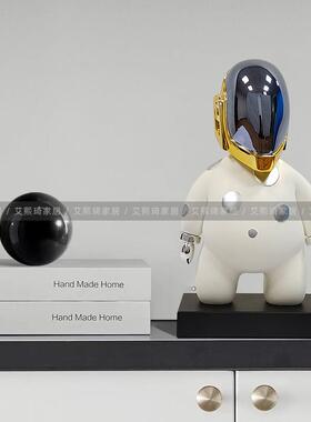 简约现代外星人抽象人物雕塑售楼处客厅玄关桌艺术摆件软装饰品