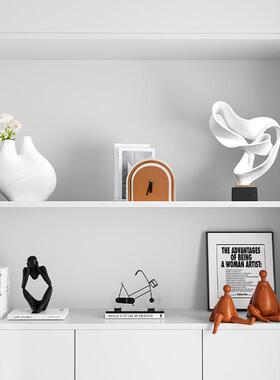 现意代简约TRJ件软装饰品电视柜玄关壁龛入户门样板间酒开摆放格