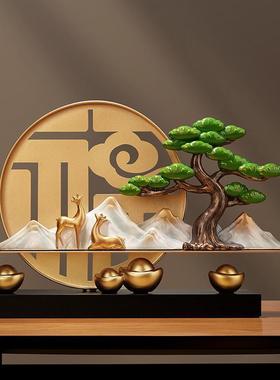 新中式高端金福祥云摆件玄关办公室酒店店铺前台装饰品新店开业礼