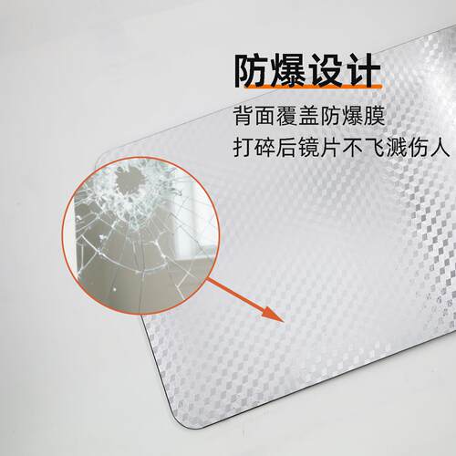 镜子全身穿衣镜隐藏式贴墙贴柜门衣柜隐形玄关门后宿舍家用全身镜 - 图2